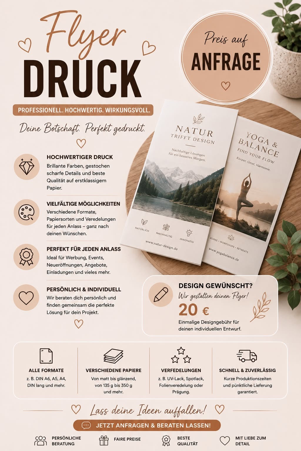 Flyer individuell gestaltet & gedruckt