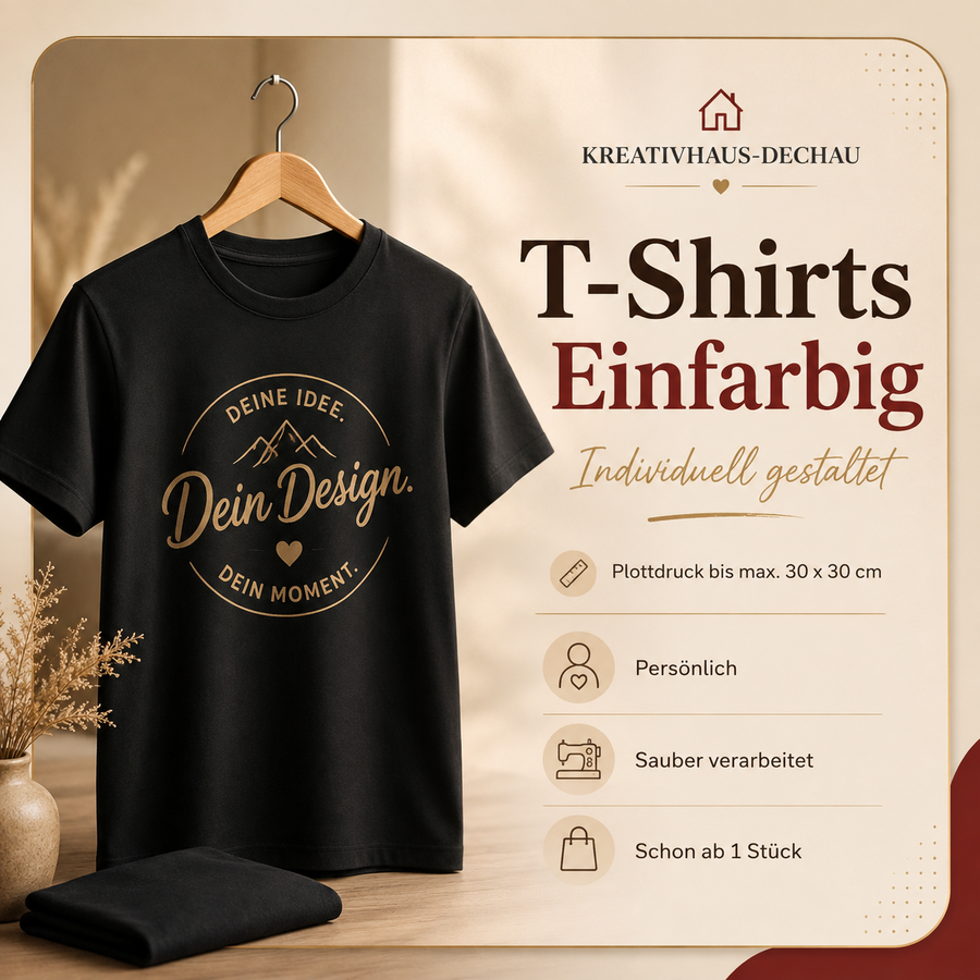 T-Shirt einfarbig